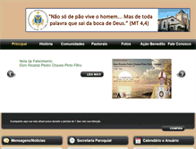 Tablet Screenshot of paroquiasaobeneditoitajuba.org.br